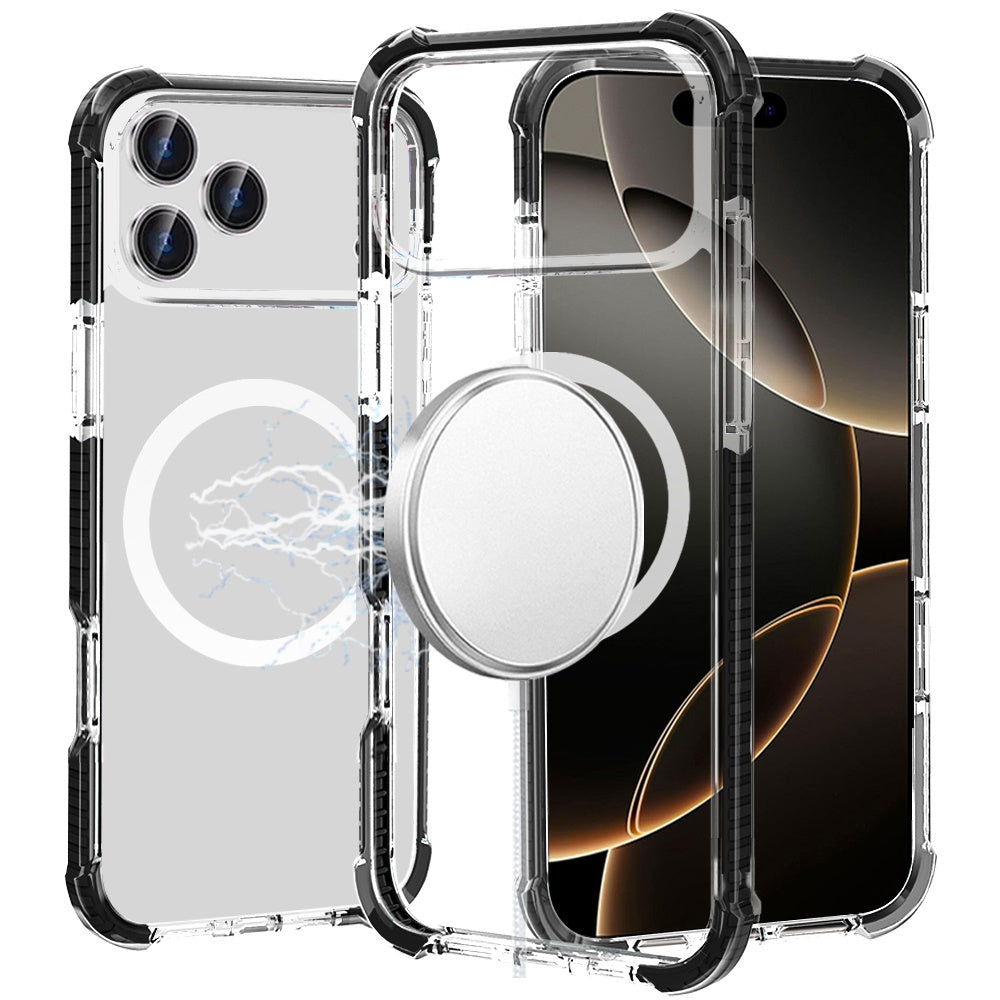 iPhone 17 Pro Max Magnetic Circle Case – Black - iPhone17accs