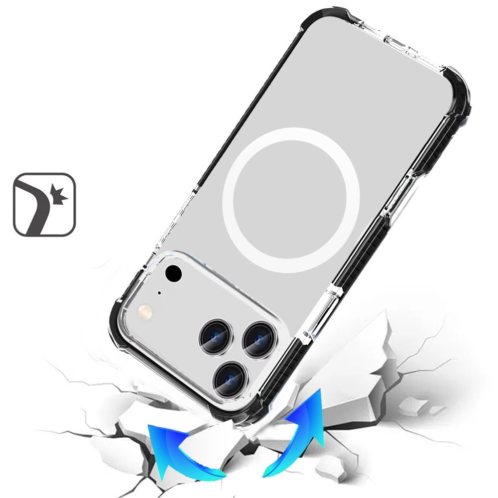 iPhone 17 Pro Max Magnetic Circle Case – Black - iPhone17accs