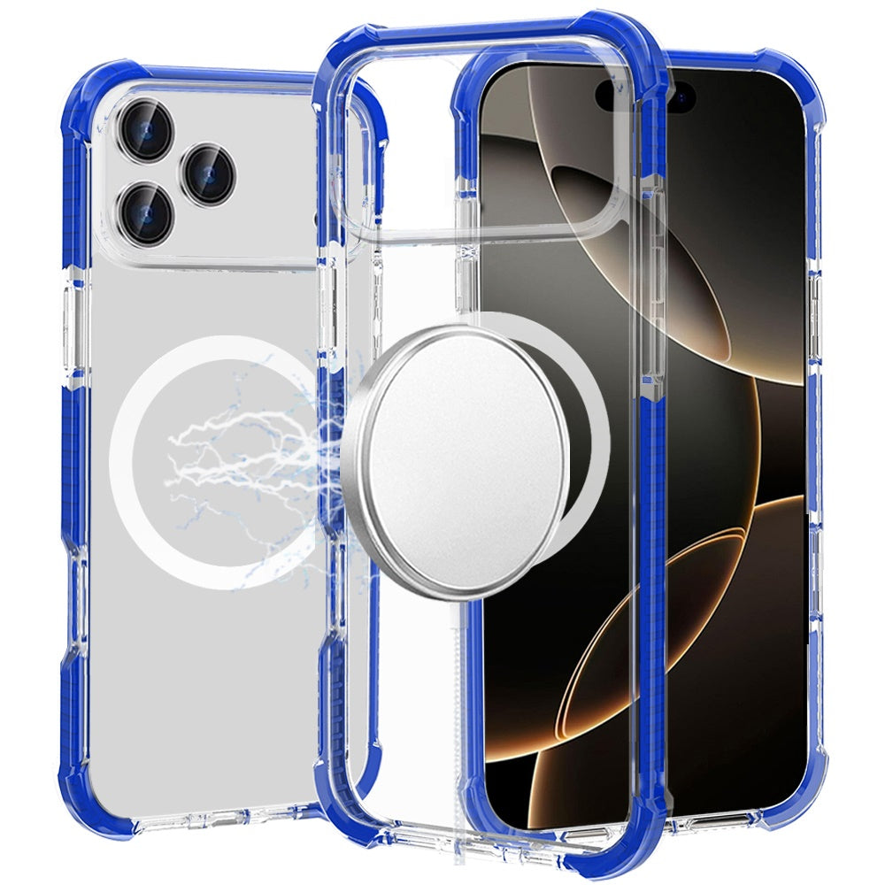 iPhone 17 Pro Max Magnetic Circle Case – Blue - iPhone17accs