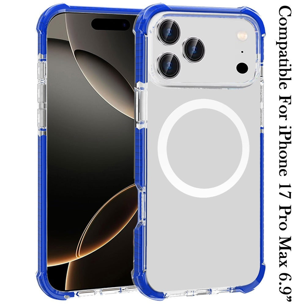 iPhone 17 Pro Max Magnetic Circle Case – Blue - iPhone17accs