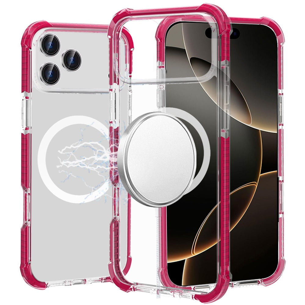 iPhone 17 Pro Max Magnetic Circle Case – Hot Pink - iPhone17accs