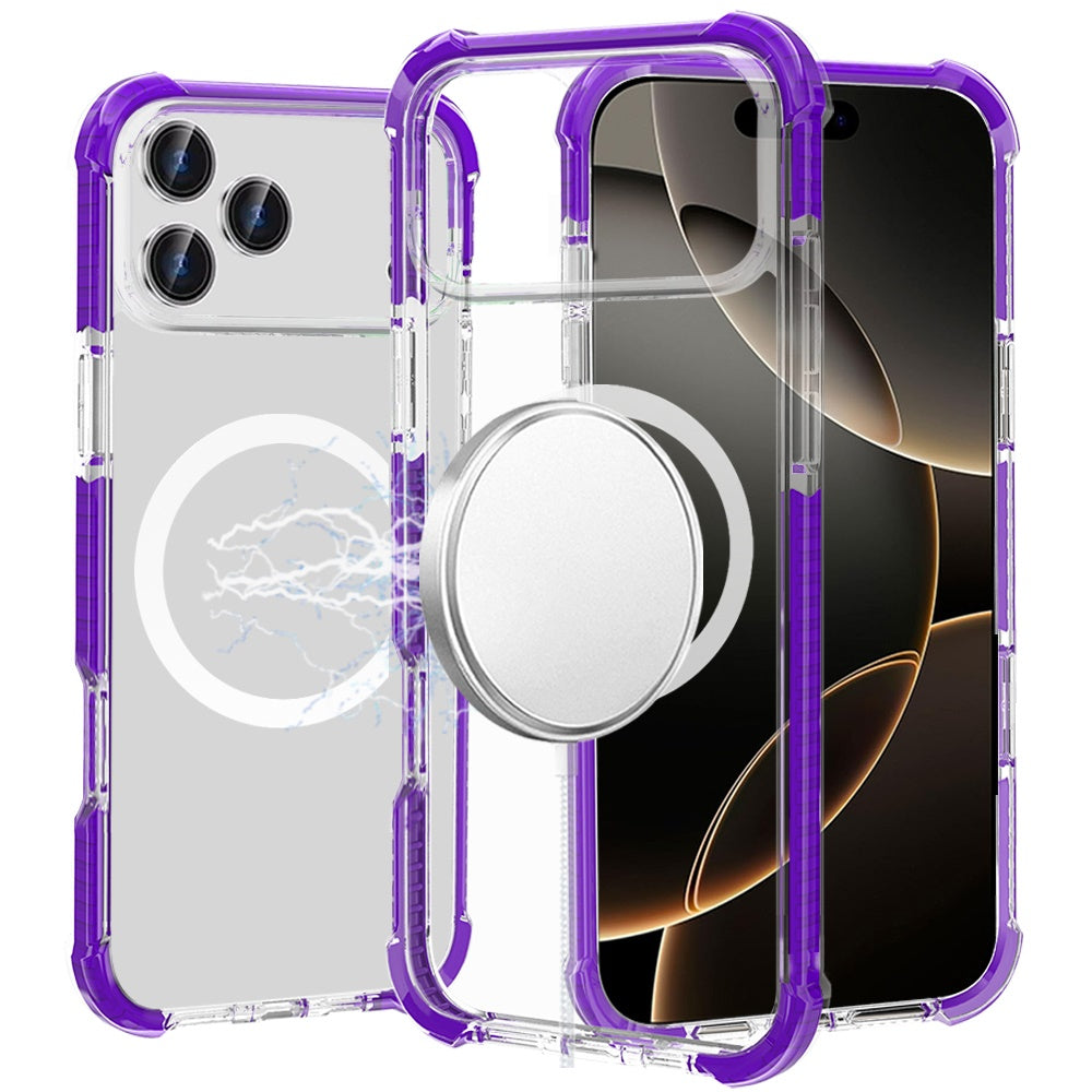 iPhone 17 Pro Max Magnetic Circle Case – Purple - iPhone17accs