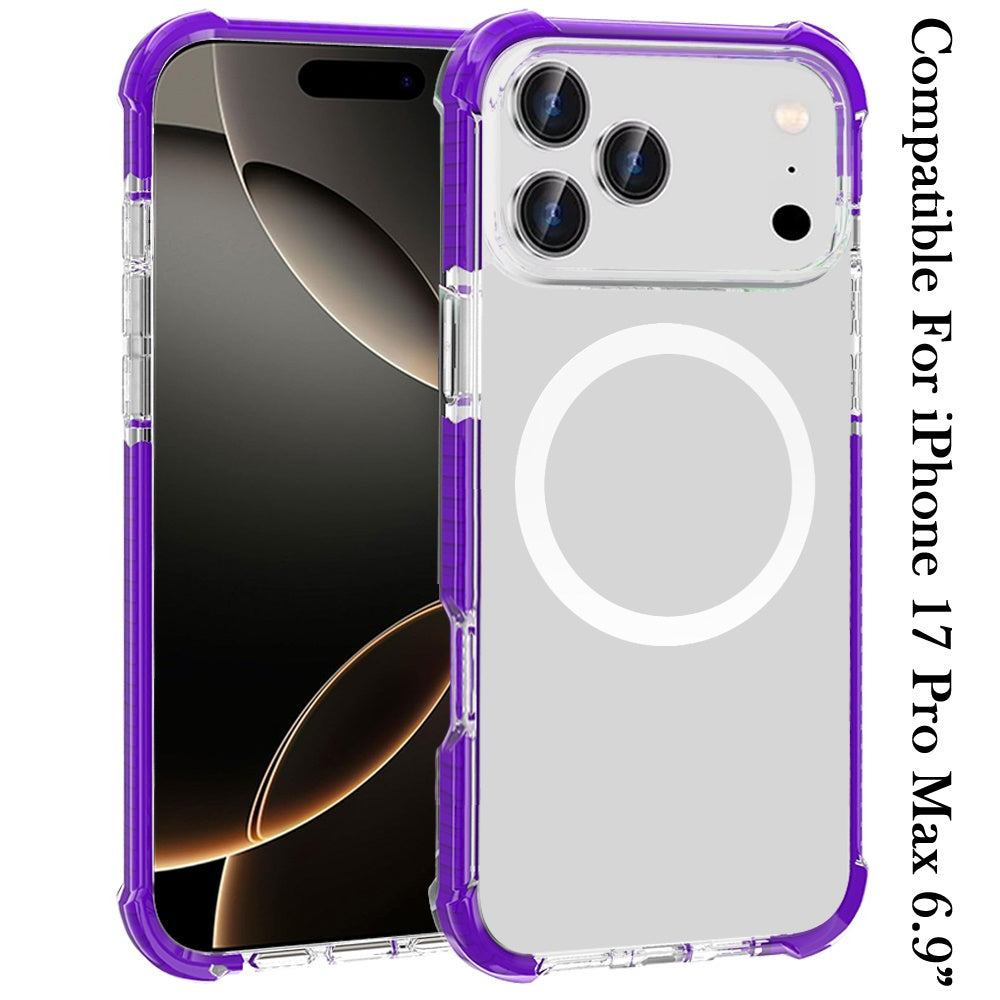 iPhone 17 Pro Max Magnetic Circle Case – Purple - iPhone17accs