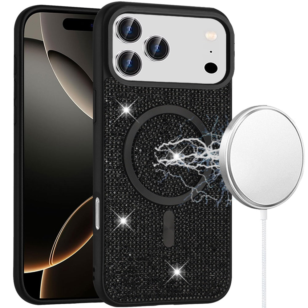 iPhone 17 Pro Max Magnetic Circle Case – Black - iPhone17accs