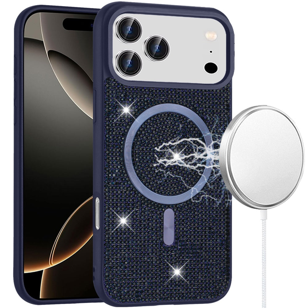 iPhone 17 Pro Max Magnetic Circle Case – Blue - iPhone17accs