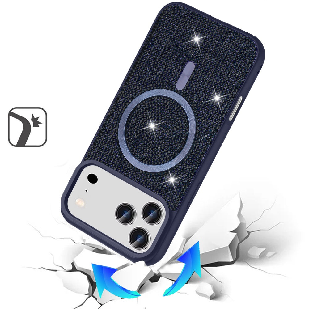 iPhone 17 Pro Max Magnetic Circle Case – Blue - iPhone17accs