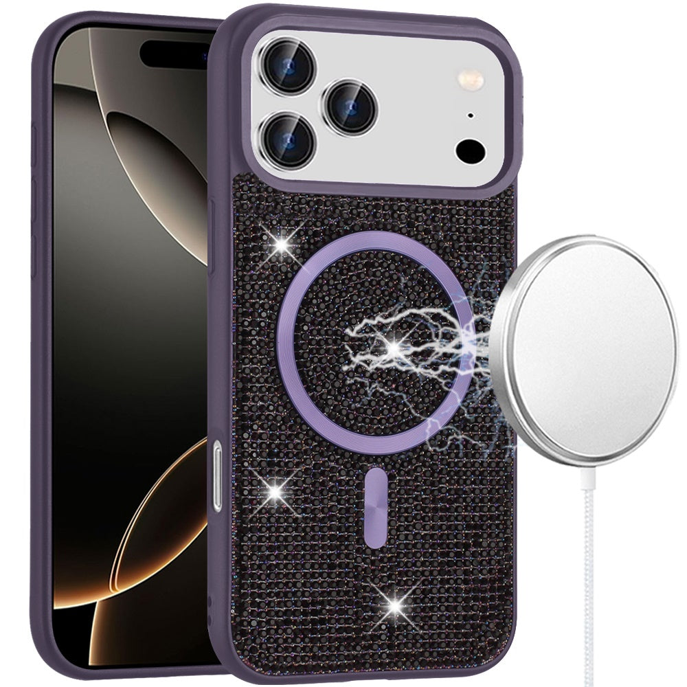 iPhone 17 Pro Max Magnetic Circle Case – Purple - iPhone17accs