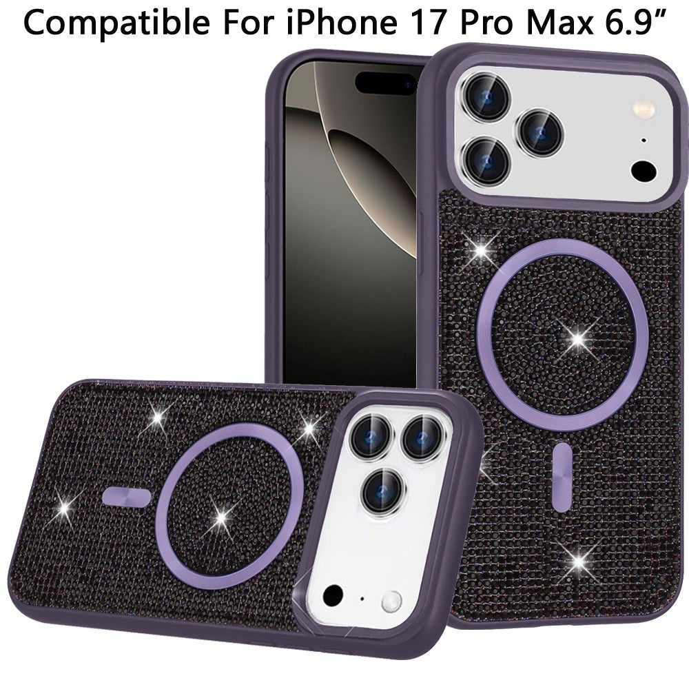 iPhone 17 Pro Max Magnetic Circle Case – Purple - iPhone17accs