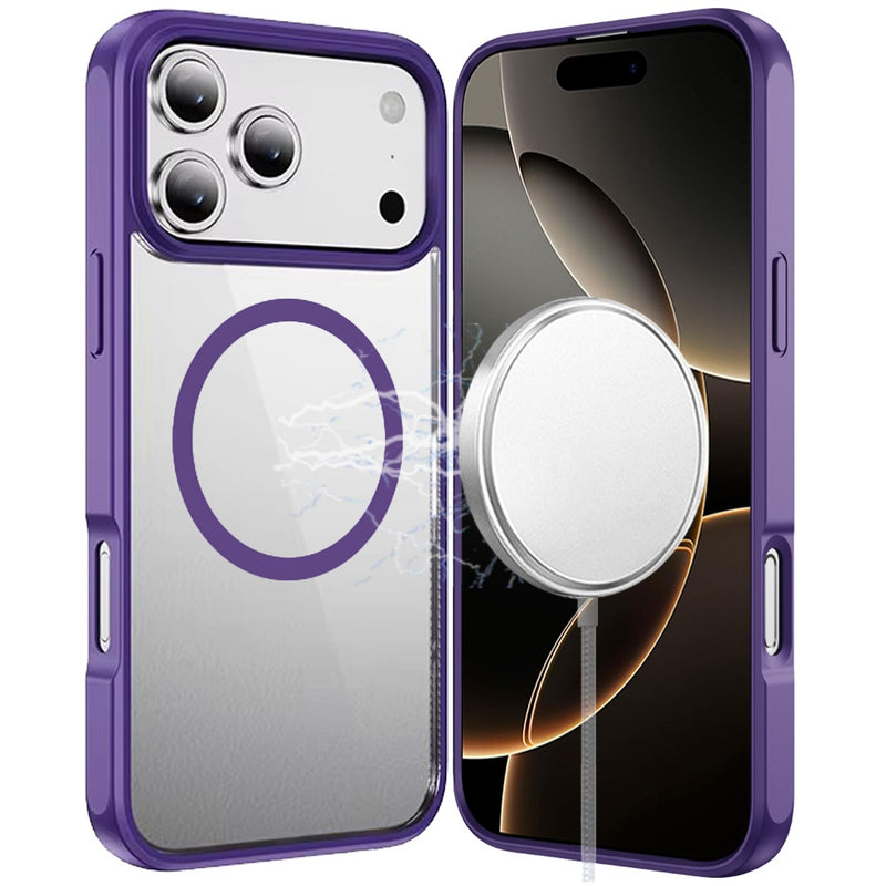 iPhone 17 Pro Max Magnetic Circle Case – Dark Purple - iPhone17accs
