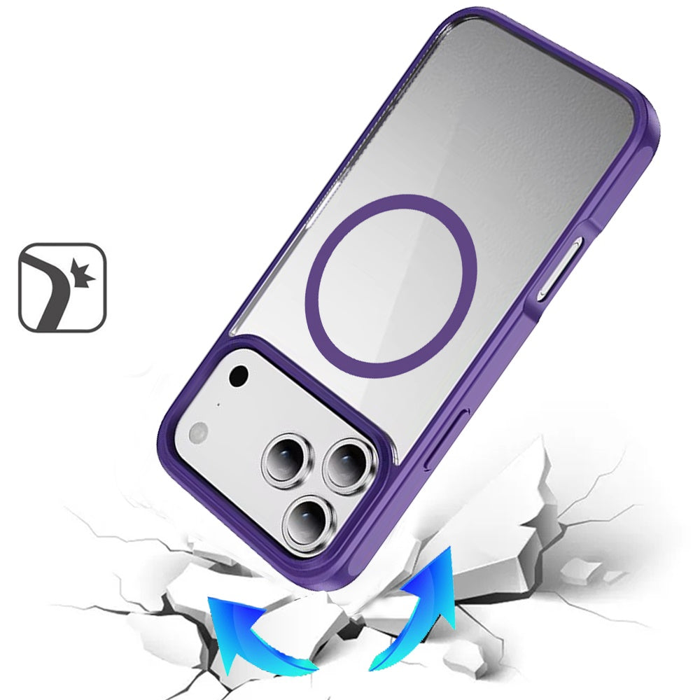 iPhone 17 Pro Max Magnetic Circle Case – Dark Purple - iPhone17accs