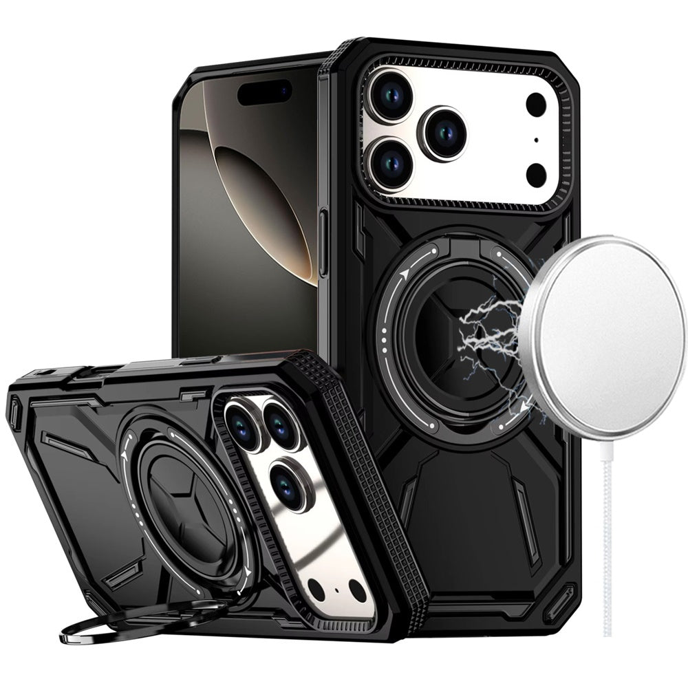 iPhone 17 Pro Max Magnetic Circle Case – Black - iPhone17accs