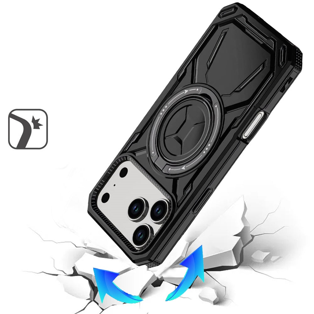 iPhone 17 Pro Max Magnetic Circle Case – Black - iPhone17accs