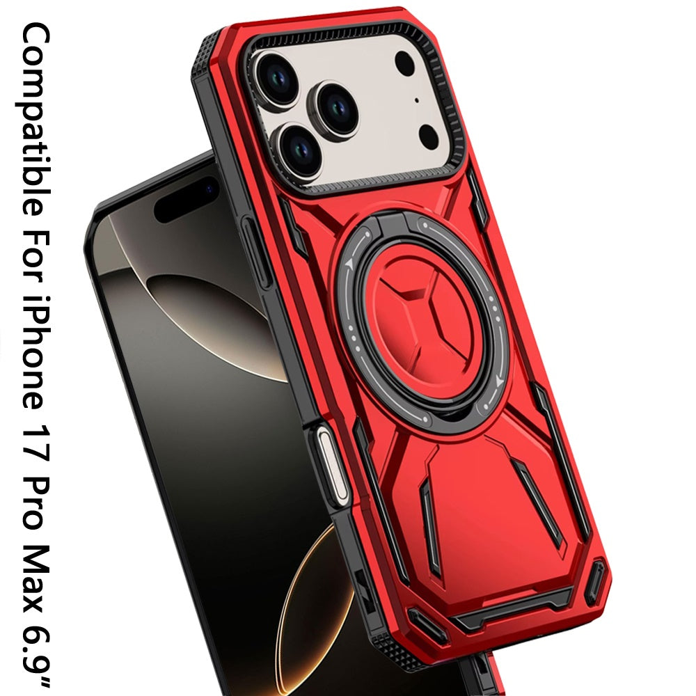 iPhone 17 Pro Max Magnetic Circle Case – Red - iPhone17accs