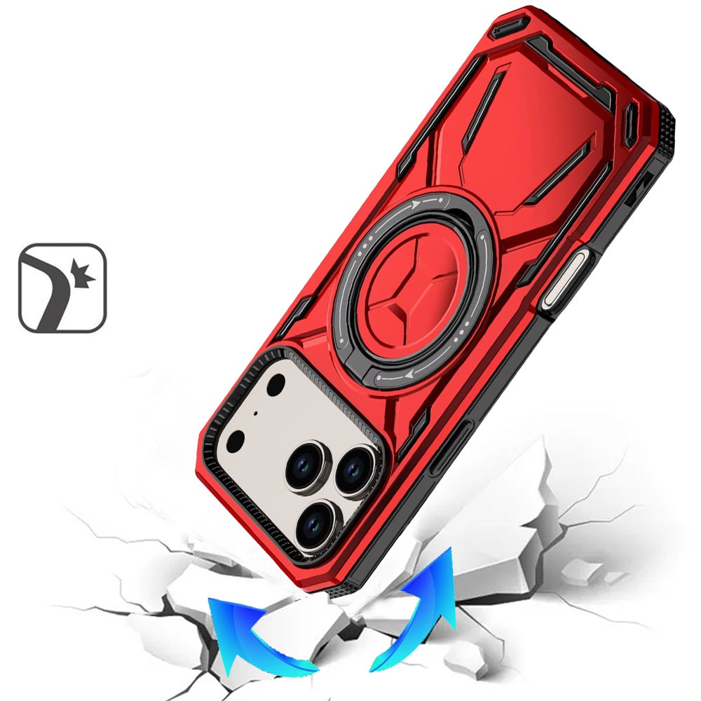 iPhone 17 Pro Max Magnetic Circle Case – Red - iPhone17accs