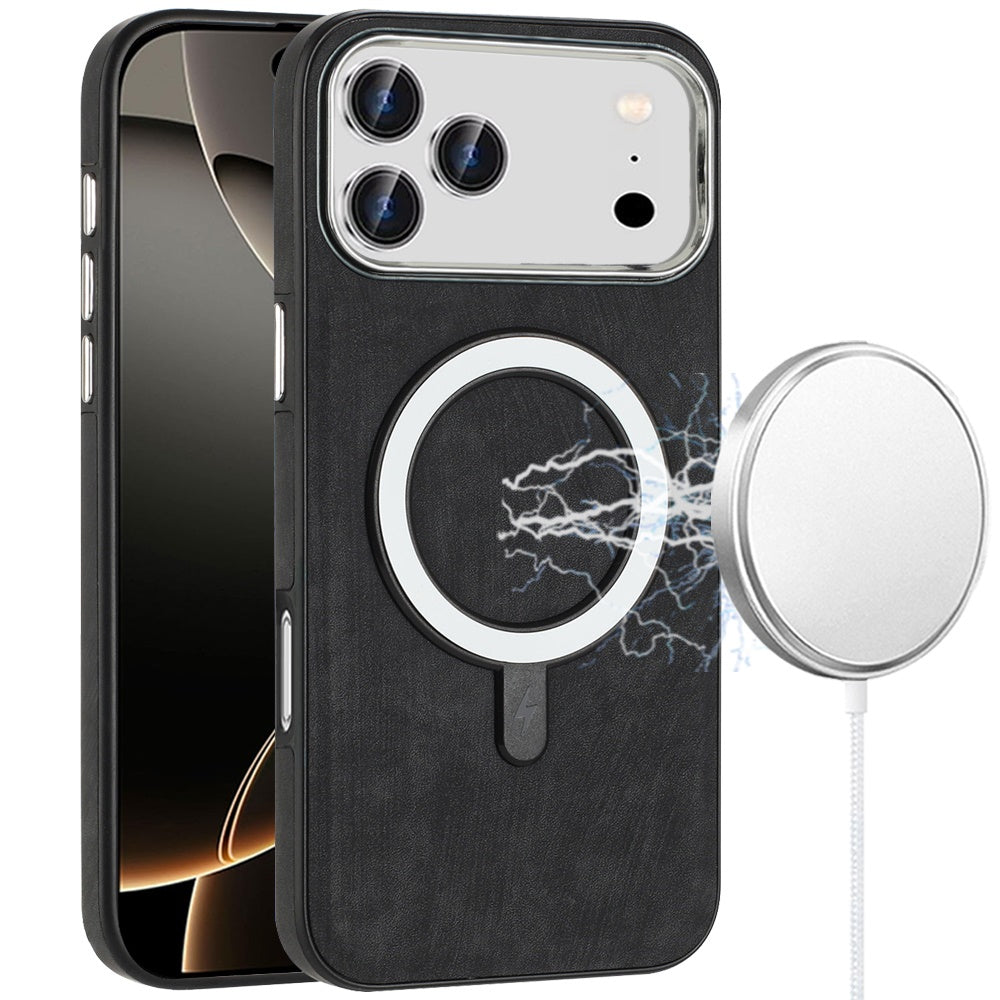 iPhone 17 Pro Max Magnetic Circle Case – Black - iPhone17accs