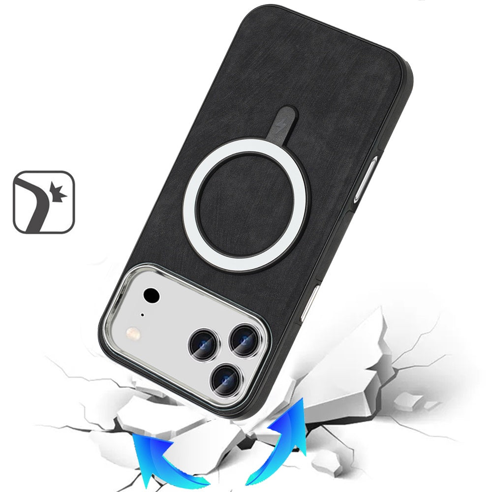 iPhone 17 Pro Max Magnetic Circle Case – Black - iPhone17accs