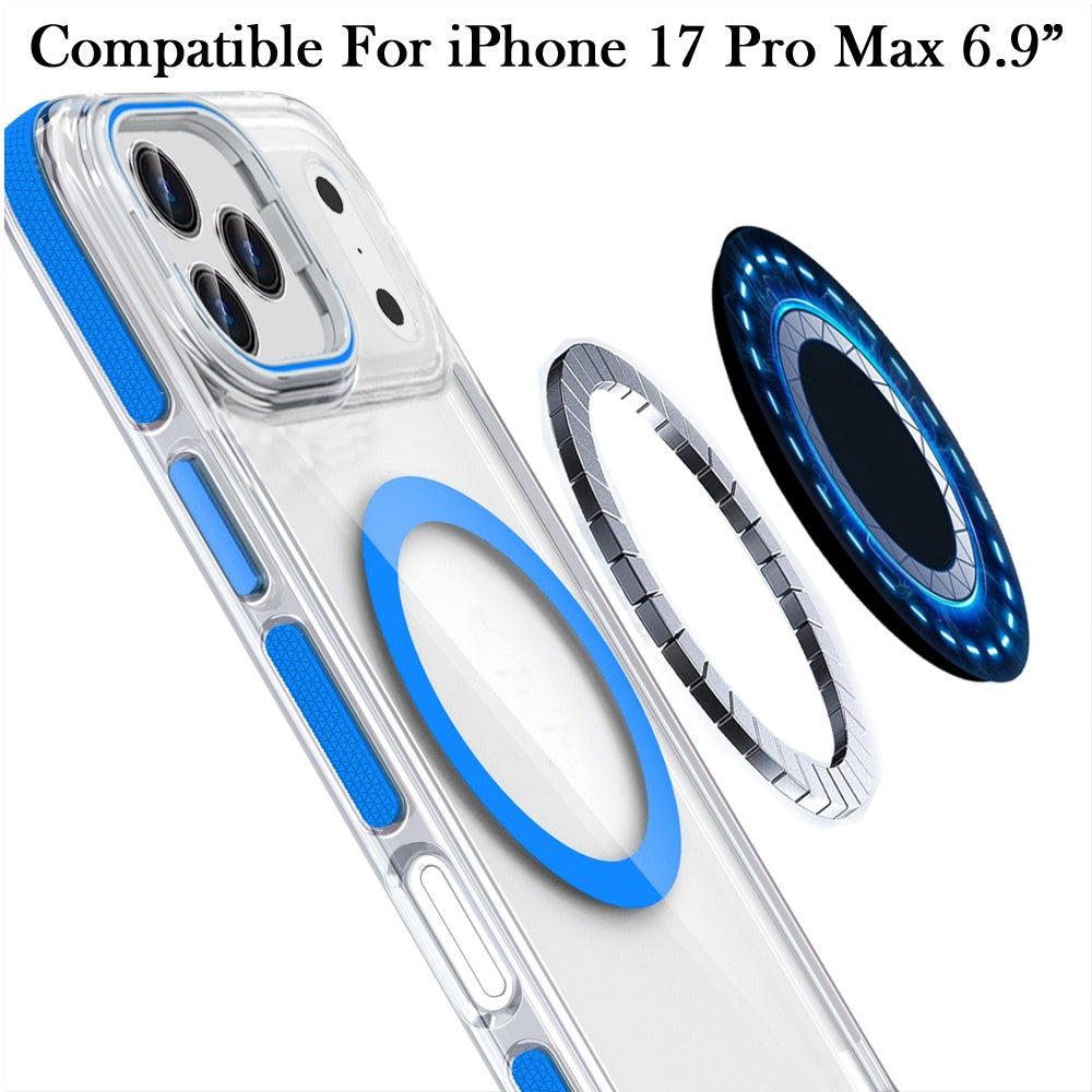 iPhone 17 Pro Max Magnetic Circle Case – Blue - iPhone17accs