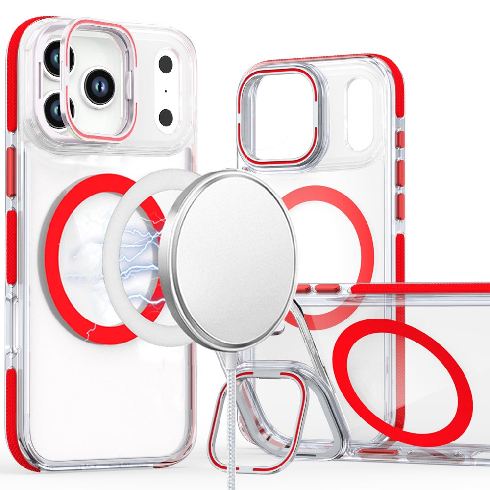 iPhone 17 Pro Max Magnetic Circle Case – Red - iPhone17accs