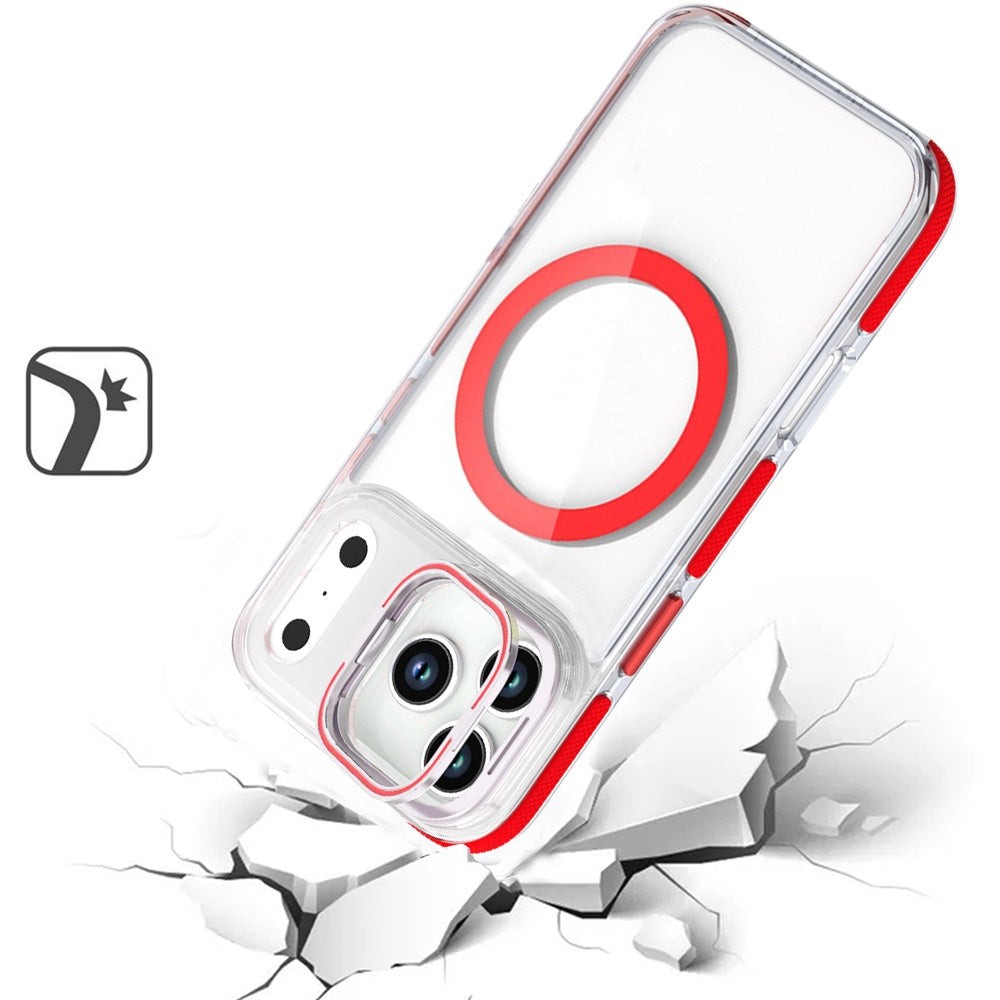 iPhone 17 Pro Max Magnetic Circle Case – Red - iPhone17accs