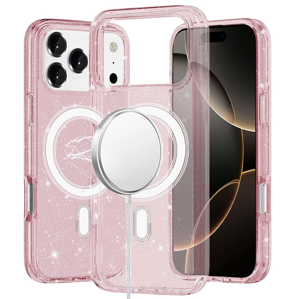 iPhone 17 Pro Max Magnetic Circle Case – Pink - iPhone17accs