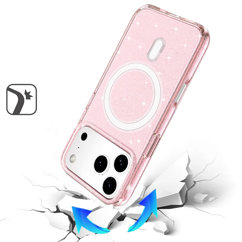 iPhone 17 Pro Max Magnetic Circle Case – Pink - iPhone17accs