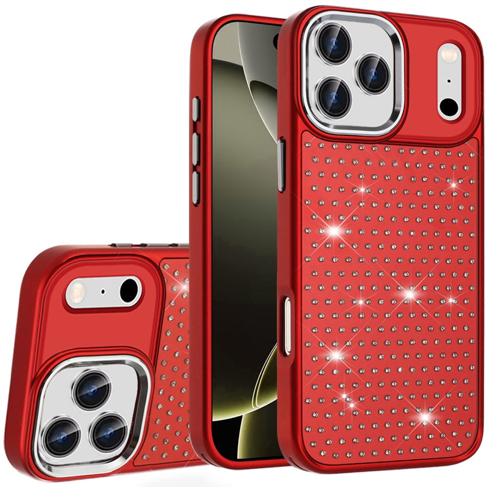 iPhone 17 Pro Max Chrome Case – Red - iPhone17accs