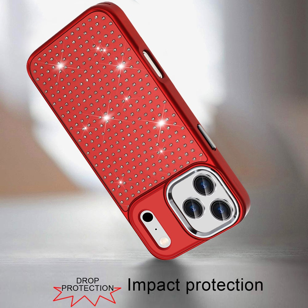 iPhone 17 Pro Max Chrome Case – Red - iPhone17accs