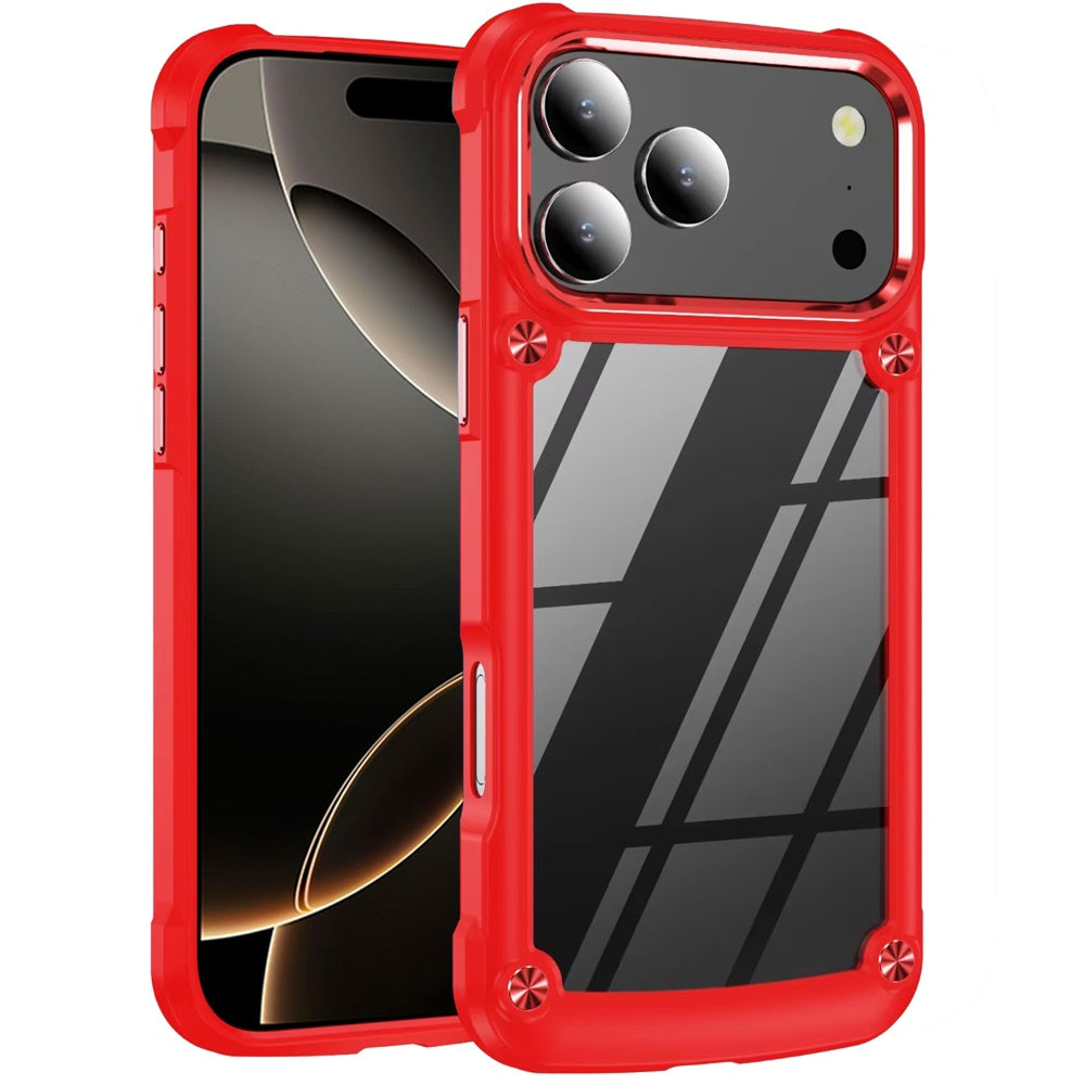 iPhone 17 Pro Max Metal Case – Red - iPhone17accs
