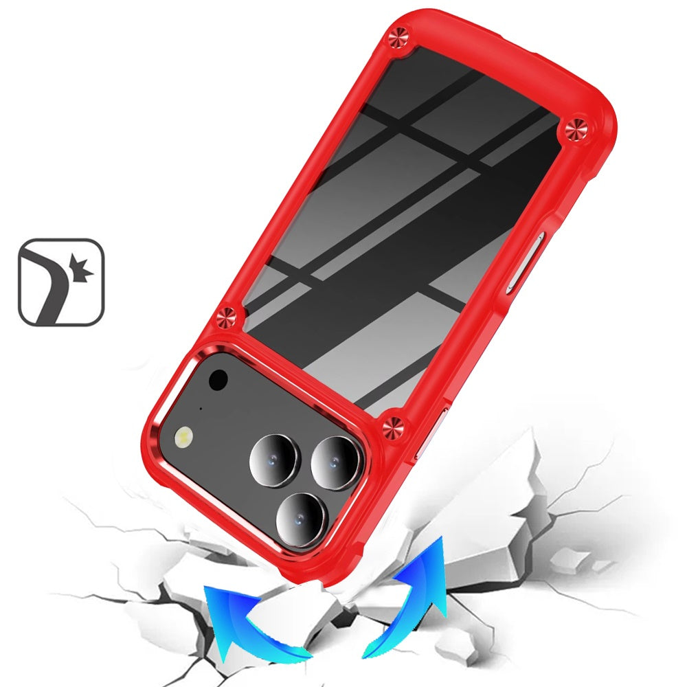 iPhone 17 Pro Max Metal Case – Red - iPhone17accs
