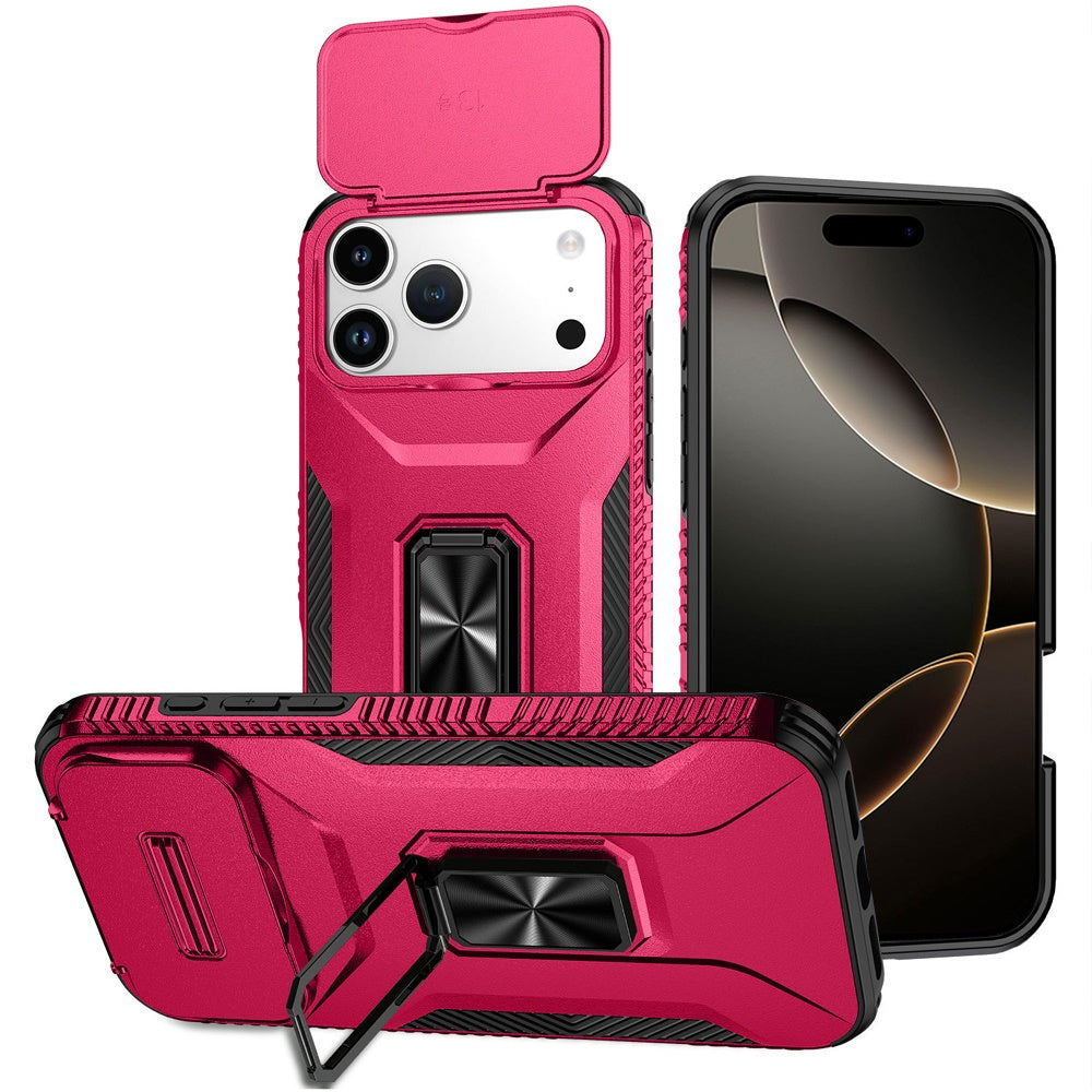 iPhone 17 Pro Max Magnetic Circle Case – Hot Pink - iPhone17accs