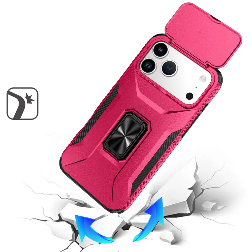 iPhone 17 Pro Max Magnetic Circle Case – Hot Pink - iPhone17accs