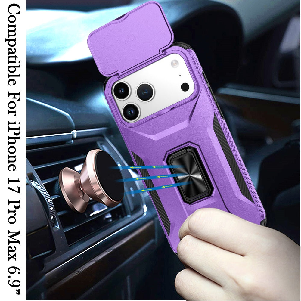 iPhone 17 Pro Max Magnetic Circle Case – Purple - iPhone17accs