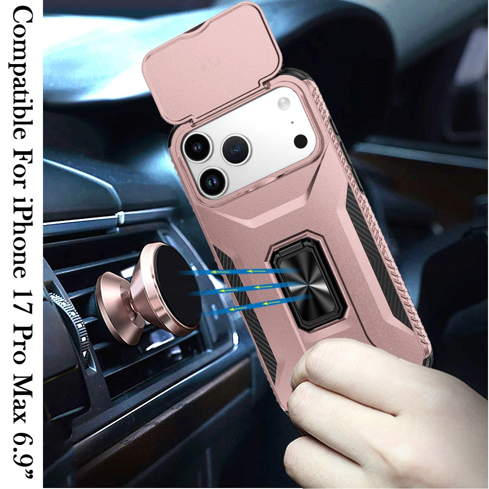 iPhone 17 Pro Max Magnetic Circle Case – Rose Gold - iPhone17accs