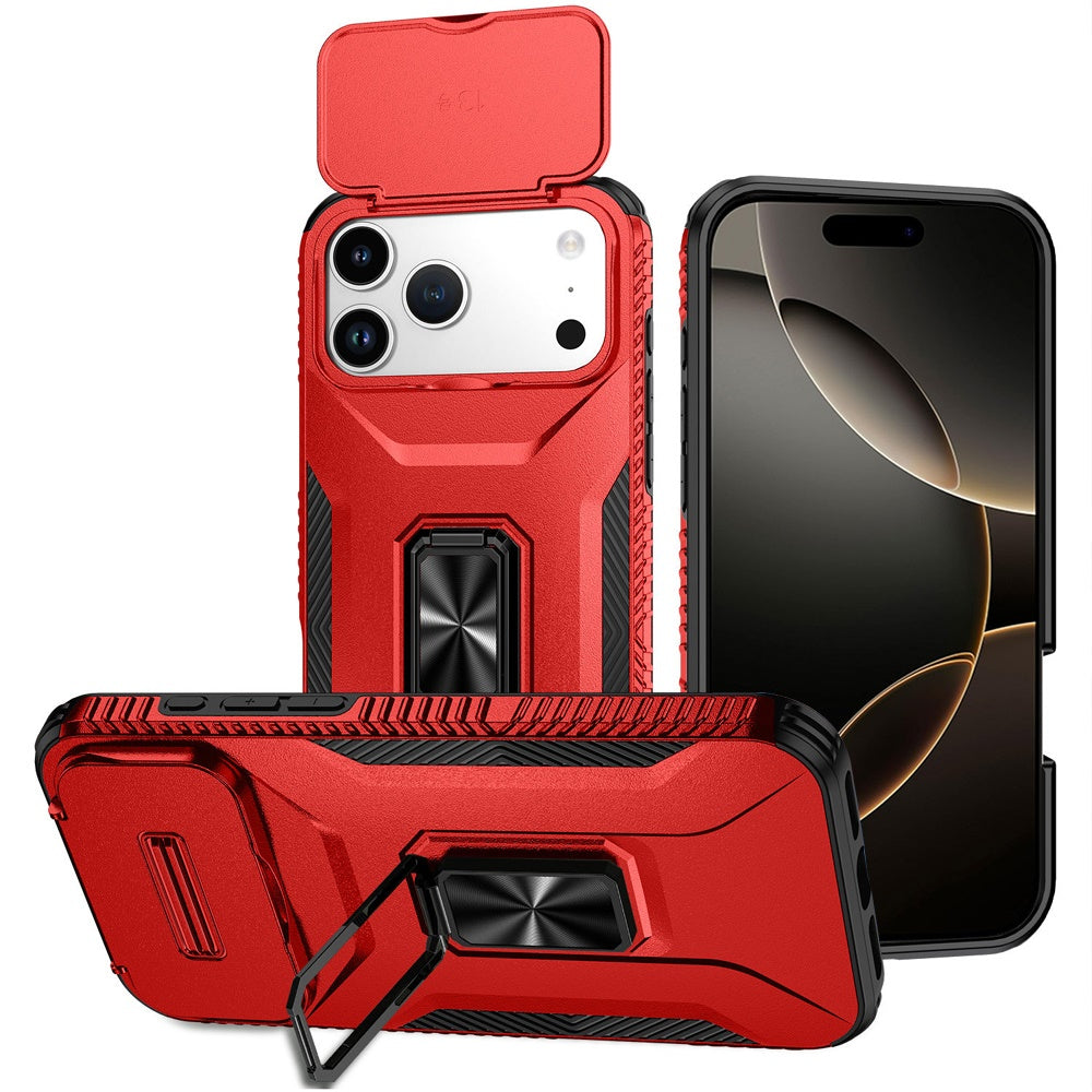 iPhone 17 Pro Max Magnetic Circle Case – Red - iPhone17accs