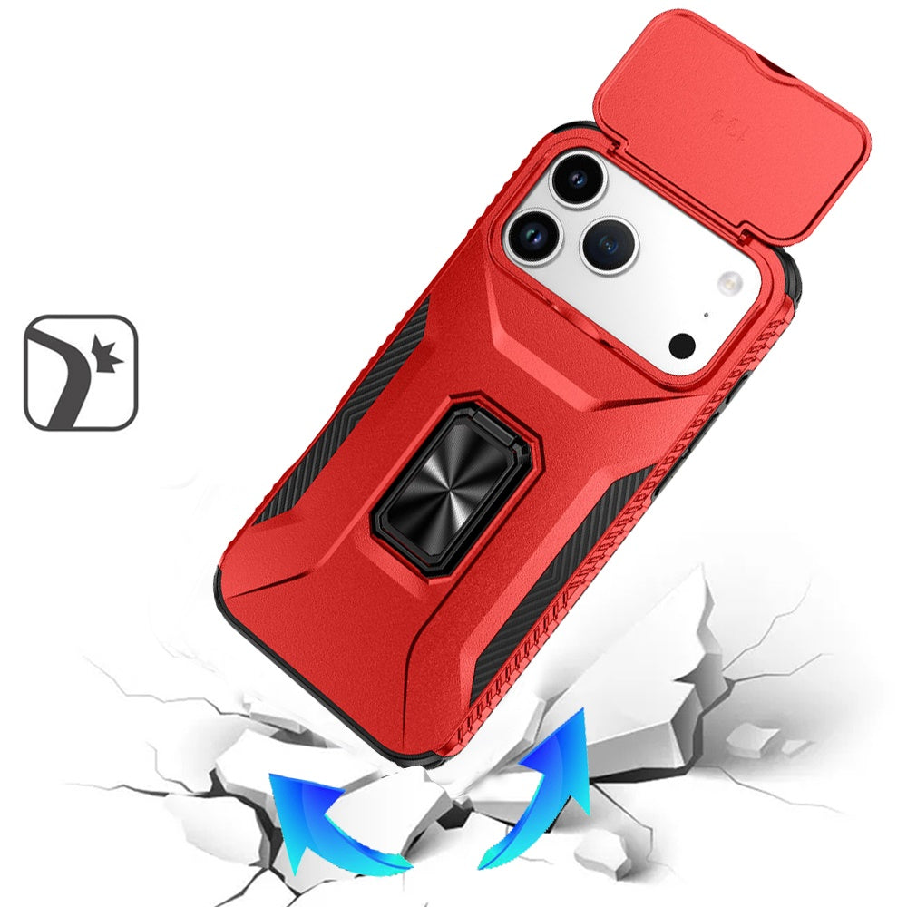 iPhone 17 Pro Max Magnetic Circle Case – Red - iPhone17accs