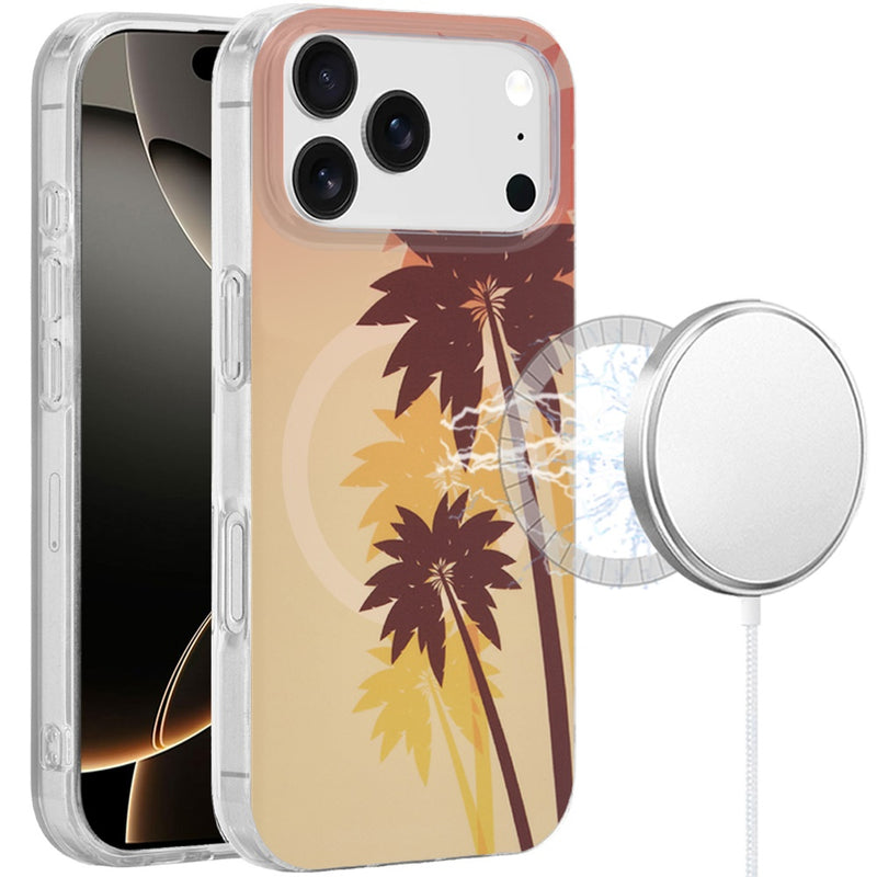 iPhone 17 Pro Max Magnetic Circle Case – Coconut Palm - iPhone17accs