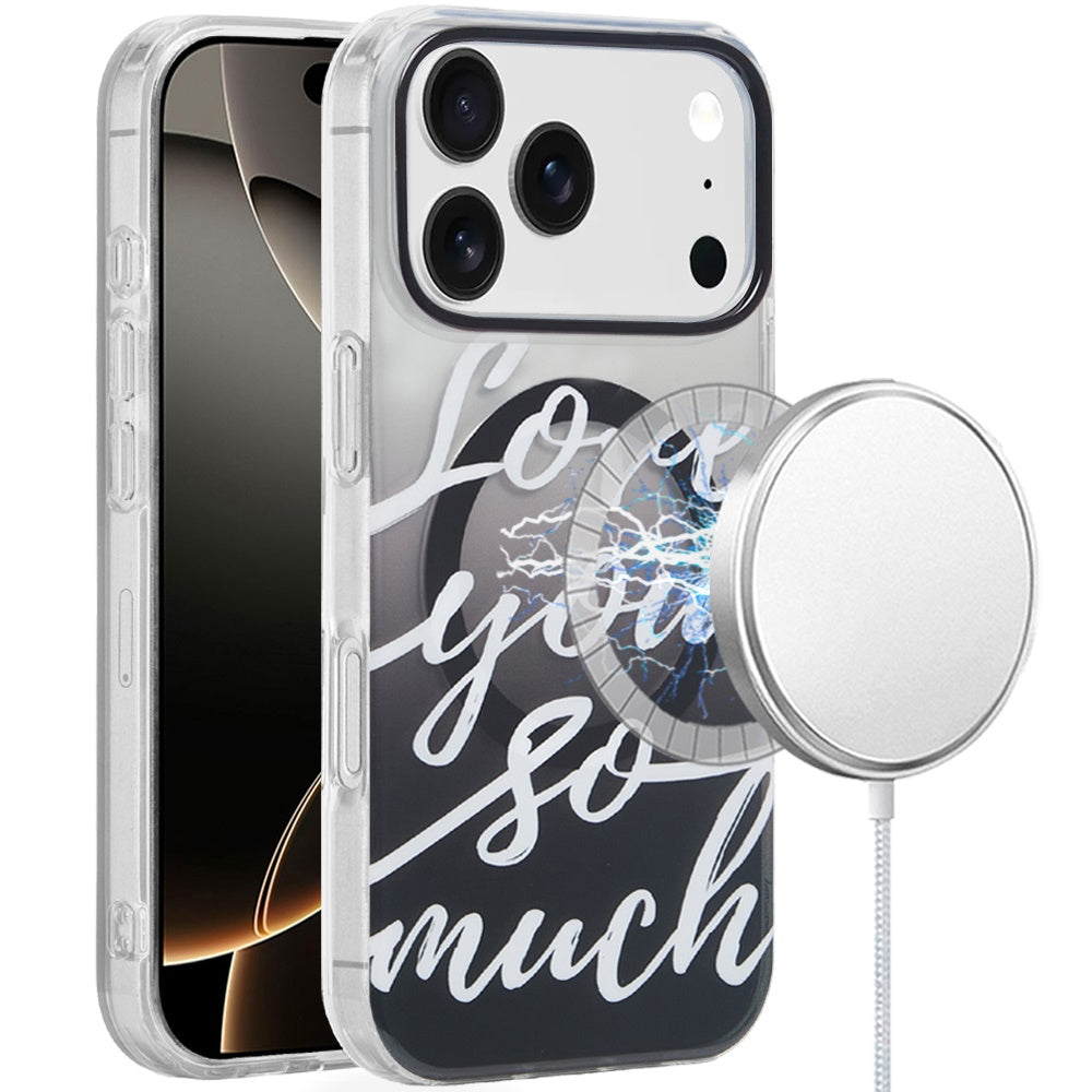 iPhone 17 Pro Max Magnetic Circle Case – Love You So Much - iPhone17accs