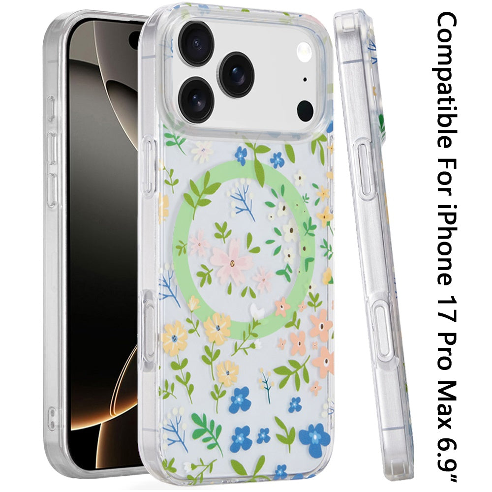 iPhone 17 Pro Max Magnetic Circle Case – Mystic Butterflies - iPhone17accs