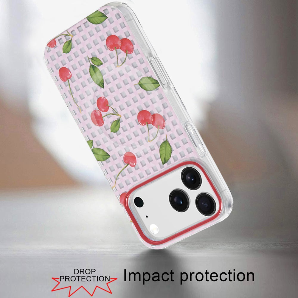 iPhone 17 Pro Magnetic Circle Case – Cherry - iPhone17accs
