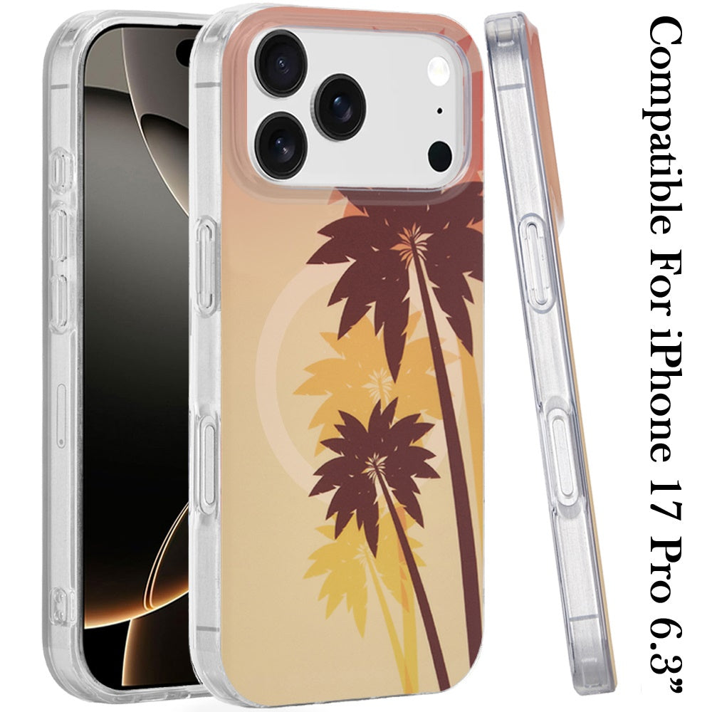 iPhone 17 Pro Magnetic Circle Case – Coconut Palm - iPhone17accs