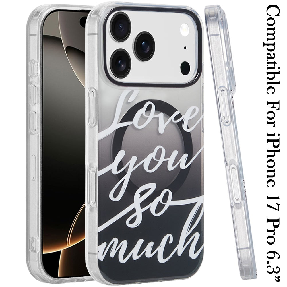 iPhone 17 Pro Magnetic Circle Case – Love You So Much - iPhone17accs