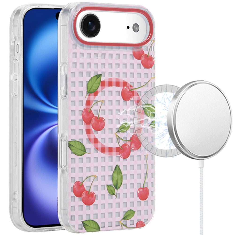 iPhone 17 Air Magnetic Circle Case – Cherry - iPhone17accs