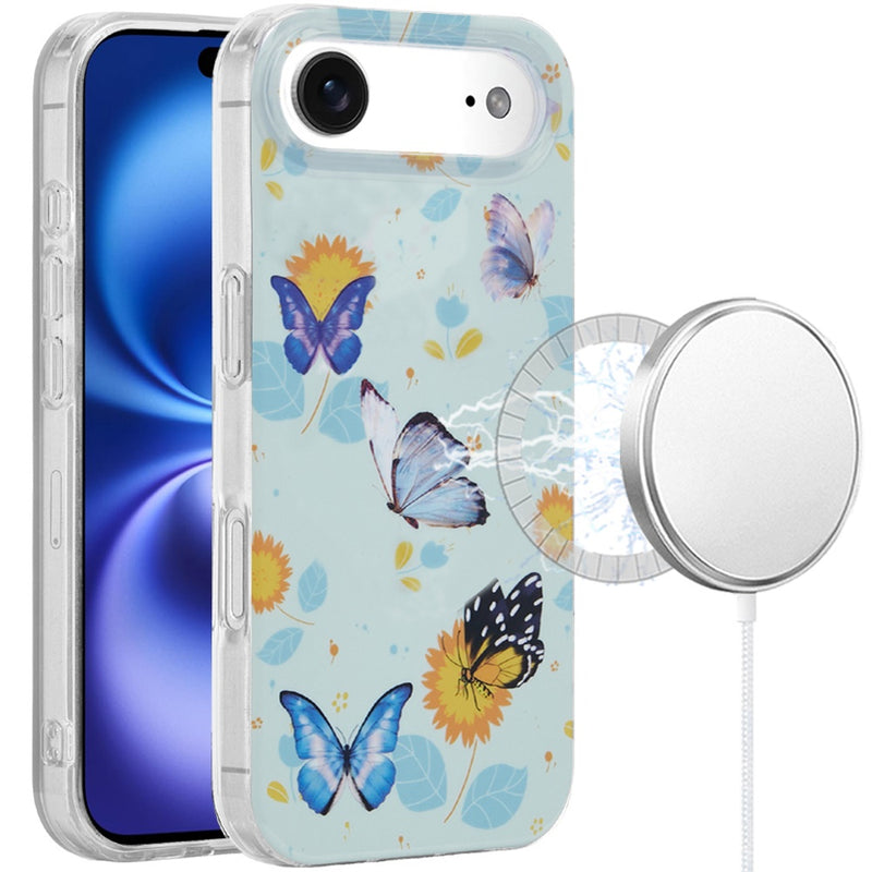 iPhone 17 Air Magnetic Circle Case – Mystic Butterflies - iPhone17accs