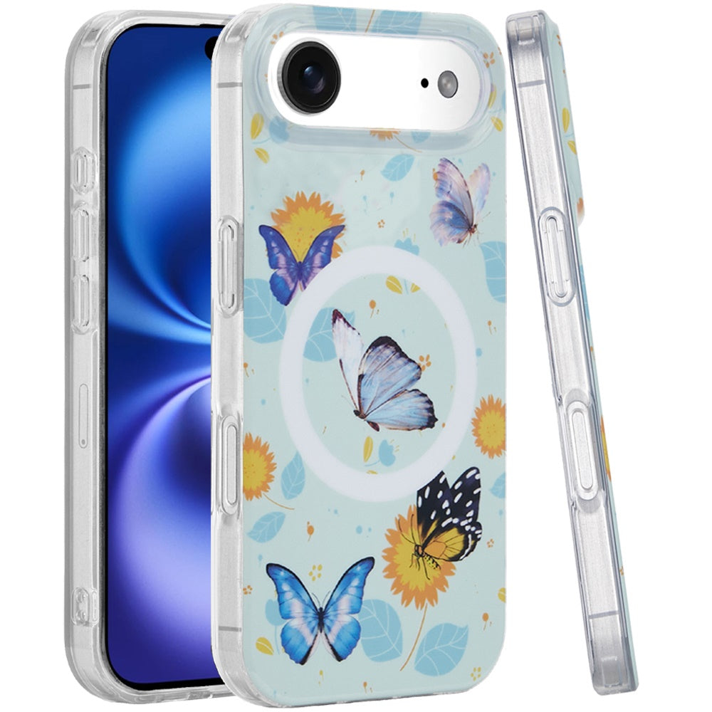 iPhone 17 Air Magnetic Circle Case – Mystic Butterflies - iPhone17accs