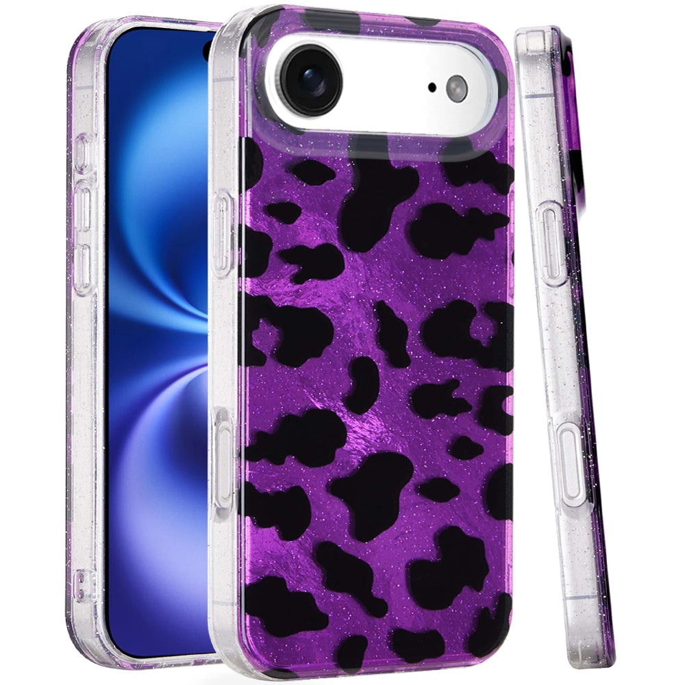 iPhone 17 Air Magnetic Circle Case – Purple Leopard - iPhone17accs