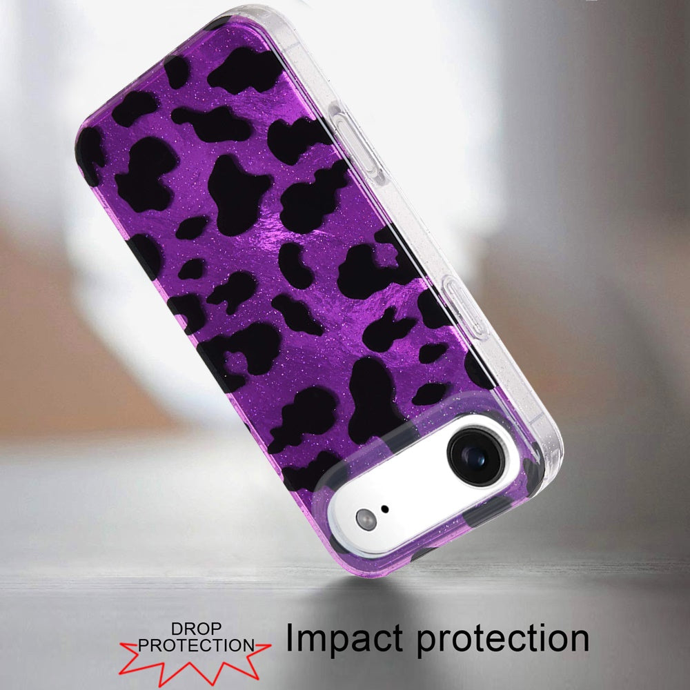 iPhone 17 Air Magnetic Circle Case – Purple Leopard - iPhone17accs