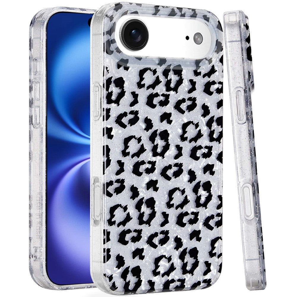 iPhone 17 Air Magnetic Circle Case – Silver Leopard - iPhone17accs