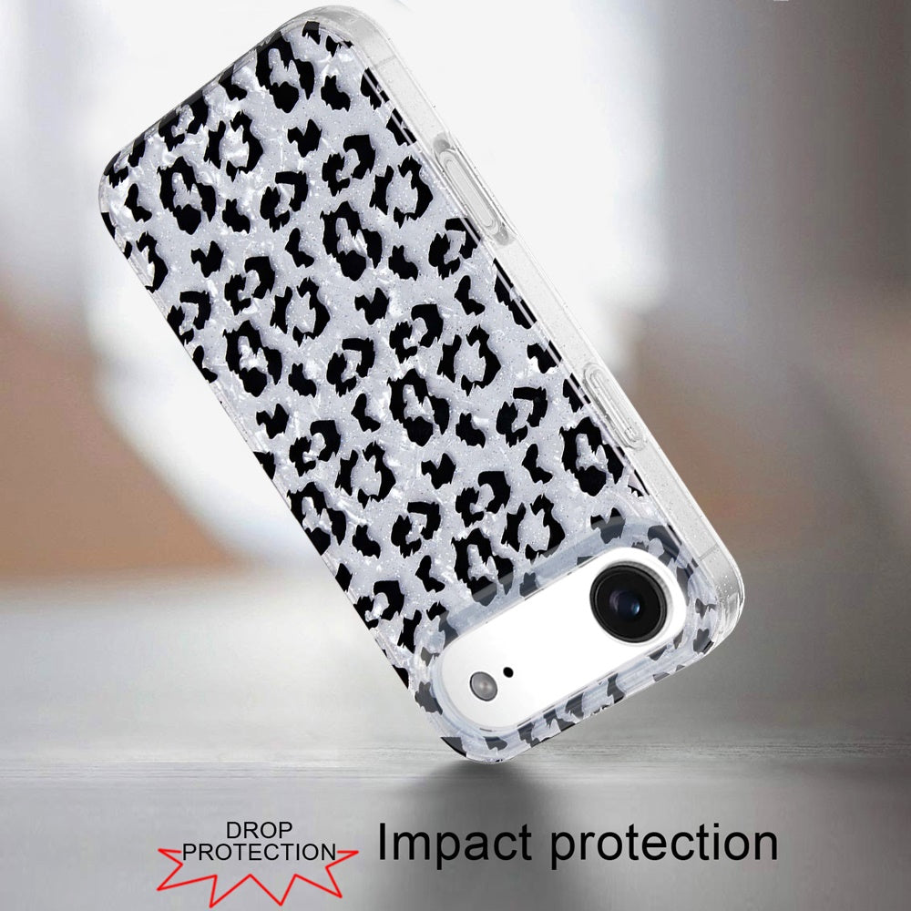iPhone 17 Air Magnetic Circle Case – Silver Leopard - iPhone17accs