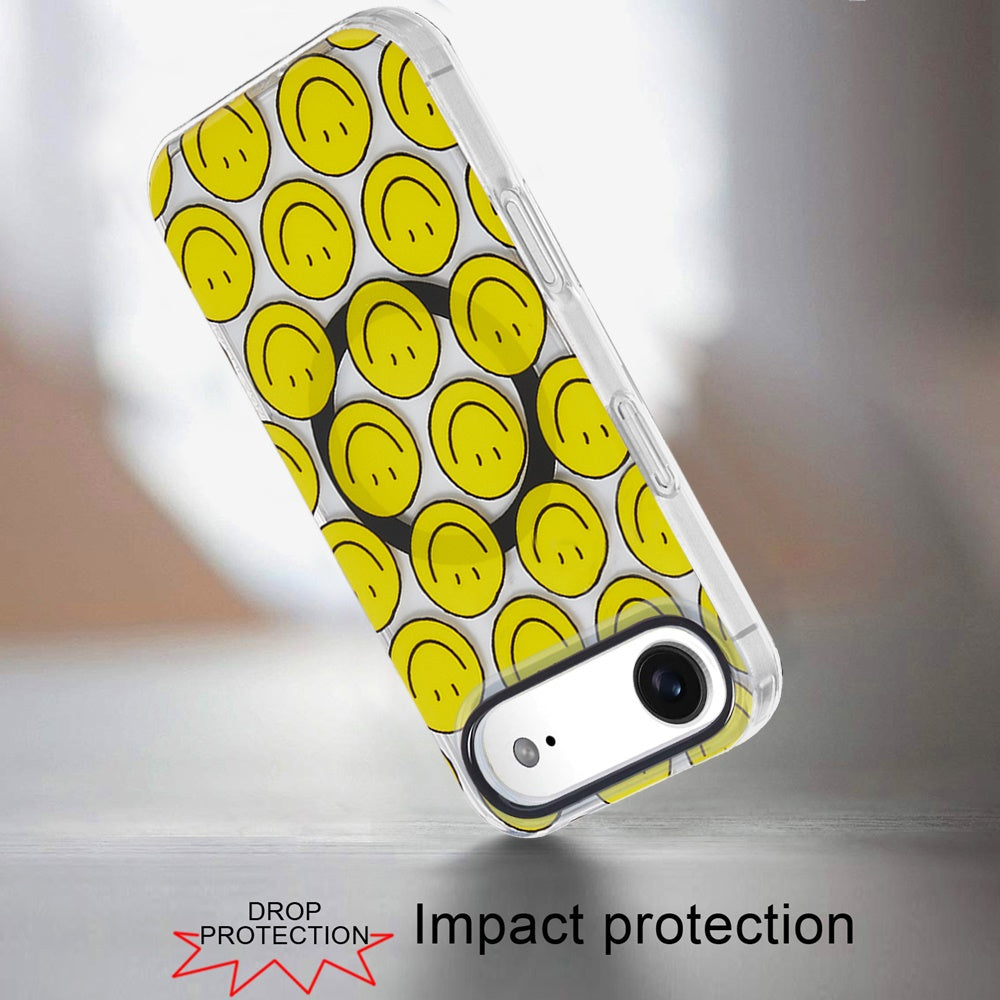 iPhone 17 Air Magnetic Circle Case – Smiley Faces - iPhone17accs