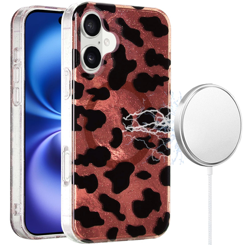 iPhone 17 Magnetic Circle Case – Beauty Leopard - iPhone17accs